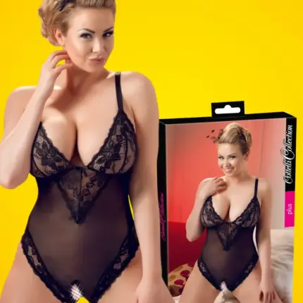 Cottelli Plus Size - Csipkés body