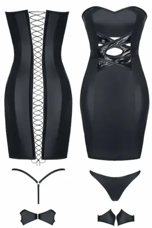 Demoniq Heidi - Lakk mini ruha - Image 2