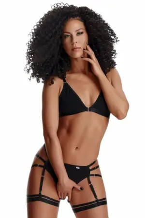 Demoniq LXDorita001 - 2 részes fekete szett pántokkal - Image 3