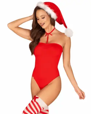 Obsessive Kissmas - Karácsonyi body mikulás sapkával - Image 2