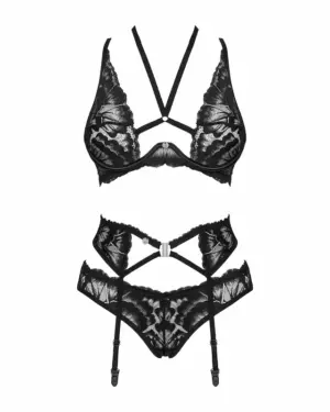 Obsessive Alessya - Fekete 3 részes szett - Image 4