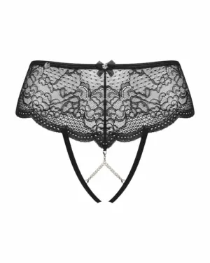 Obsessive Pearlove - Nyitott gyöngyös brazil tanga - Image 5