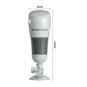 Pretty Love Hedy - Tapadótalpas,vibrációs maszturbátor (fehér) - Image 5