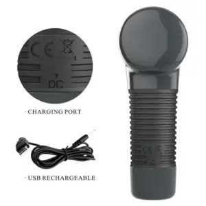 Pretty Love Super Power - Akkus masszírozó gép (fekete) - Image 6