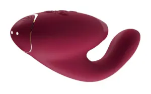 Womanizer Duo - Vízálló G-pont vibrátor és csiklóizgató egyben (bordó) - Image 2