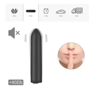 Tardenoche Magny - Akkus mini vibrátor (fekete) - Image 7