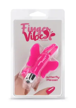 Toyjoy Butterfly Pleaser - Pillangós ujj vibrátor (pink) - Image 3
