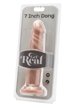 Get Real Dong 7" - Élethű dildó (natúr) -18cm - Image 3