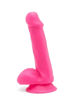 Get Real Happy Dicks 6" - Dildó herékkel (pink) -15cm - Image 2