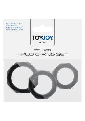 Toyjoy Power Halo - Péniszgyűrű szett (fekete) - Image 2