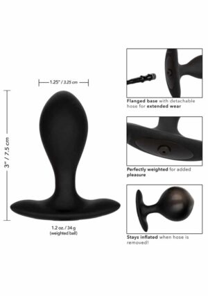 CalExotics Silicone Inflatable Plug - Felfújható análdugó (fekete) - Image 17