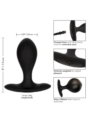 CalExotics Silicone Inflatable Plug - Felfújható análdugó (fekete) - Image 9