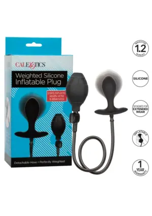 CalExotics Silicone Inflatable Plug - Felfújható análdugó (fekete) - Image 10
