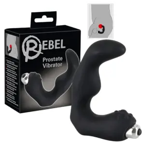 Rebel - Hajlított prosztata vibrátor (fekete) - Image 2