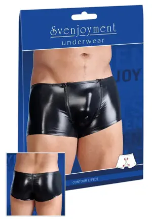 Svenjoyment - Cipzáras boxer, fényes anyagból - Image 2