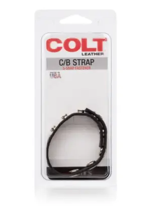 COLT Leather C/B Strap 5 - Állítható bőr péniszpánt - Image 4