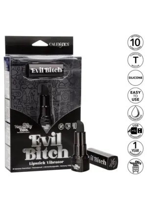 Evil Bitch - Akkus rúzsvibrátor (fekete) - Image 4
