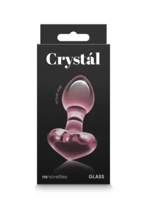 Crystal Heart - Üveg análdugó szív motívummal - Image 2