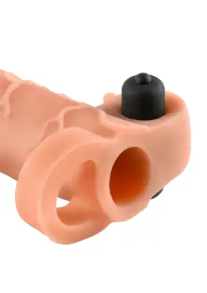 FX Vibrating Real Feel 1 - Rezgős péniszköpeny herepánttal - Image 4