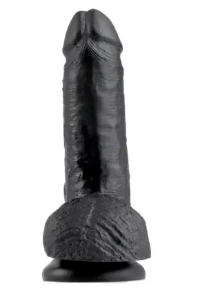 King Cock 7 - Herés dildó (18 cm) - fekete - Image 2