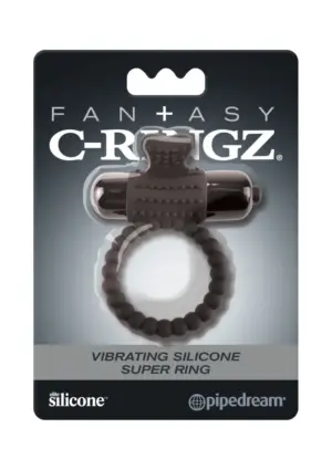 Fantasy C Ring - Vibrációs péniszgyűrű (fekete) - Image 2