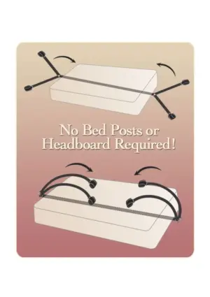 Fetish Fantasy Bed Bindings - Ágyhoz kötöző szett (fekete) - Image 4