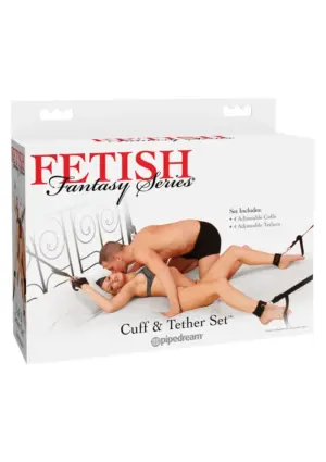 Fetish Fantasy Series - Ágyhoz kötöző szett (fekete) - Image 2