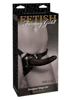 Fetish Fantasy Gold Designer - Felcsatoló dildó (fekete) - Image 2