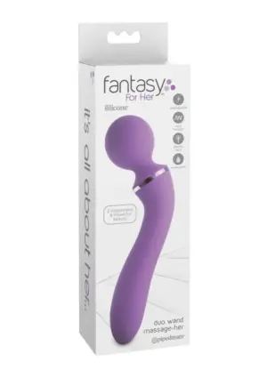 Fantasy for her Duo - Masszírozó vibrátor (lila) - Image 4