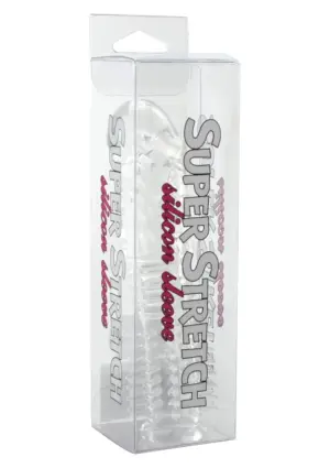 Penis Silicone Sleeve - Rücskös péniszköpeny (áttetsző)