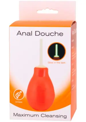 Anal Douche - Sötétben világító intimzuhany (piros) - Image 2