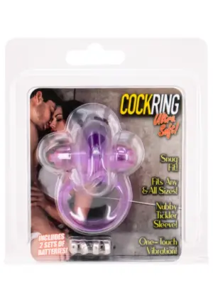 Rabbit Silicone - Rezgő nyuszis péniszgyűrű (lila) - Image 3