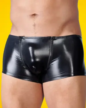 Svenjoyment - Cipzáras boxer, fényes anyagból