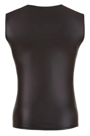 Svenjoyment - Újjatlan necc póló bőr betéttel - Image 3