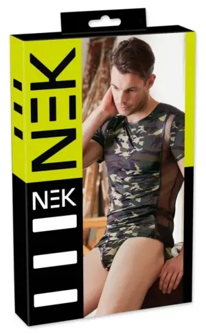 NEK - Terepmintás férfi póló (zöld-barna) - Image 4