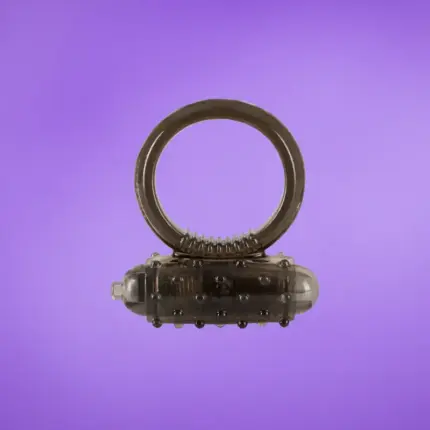 Tiszta szilikon péniszgyűrű - fekete