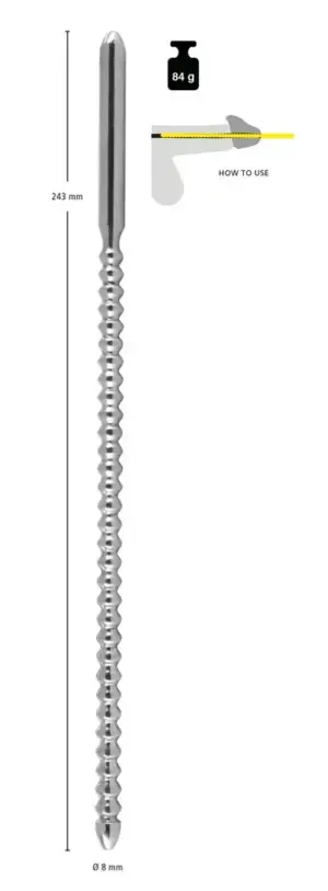 Sextreme Dilator - Gömbös húgycsőrúd (0,8cm) - Image 3