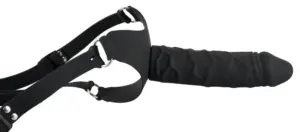 You2Toys - Silicon Strap-On - Felcsatolható dildó (fekete) - Image 2