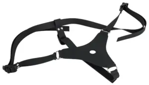 You2Toys - Silicon Strap-On - Felcsatolható dildó (fekete) - Image 3