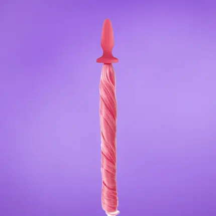 Unicorn Tails - Análplug lófarokkal (pink)