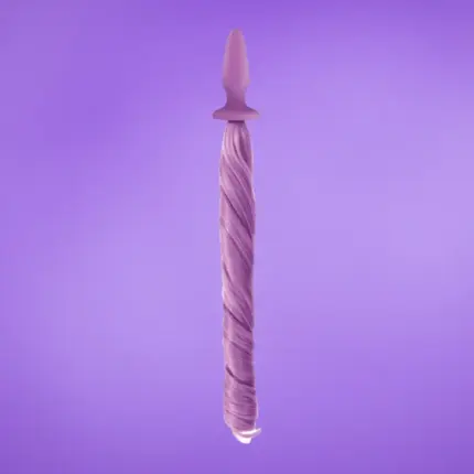 Unicorn Tails - Análplug lófarokkal (lila)