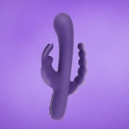 Toyjoy Love Rabbit - Háromágú nyuszis vibrátor (lila)
