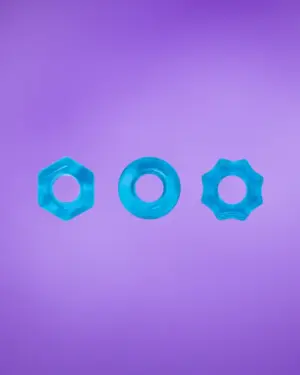 Renegade Chubbies - Péniszgyűrű szett (kék)