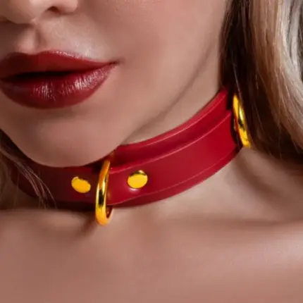 Taboom - Nyakörv D-gyűrűvel (bordó)