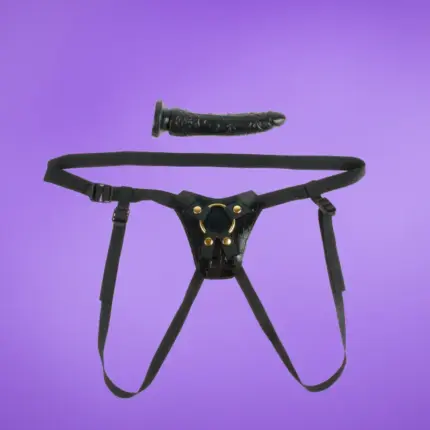 Fetish Fantasy Gold Designer - Felcsatoló dildó (fekete)