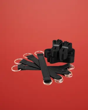 Bondage Couture - Ágyhoz kötöző szett (rose gold)