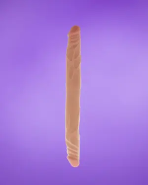Get Real Double Dong 14" - Kétvégű dildó (natúr)