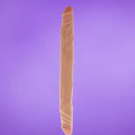 Get Real Double Dong 14" - Kétvégű dildó (natúr)