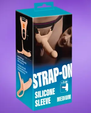 You2Toys - Strap-on - felcsatolható, üreges dildó (közepes) - natúr