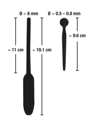You2Toys Dilator - Húgycsővibrátor és dildó szett (fekete) - Image 6
